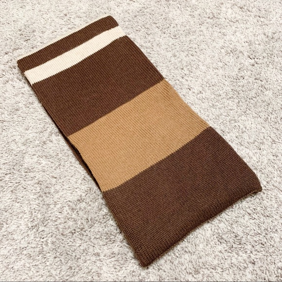 Gap Brown Stripe Scarf - Picture 2 of 5